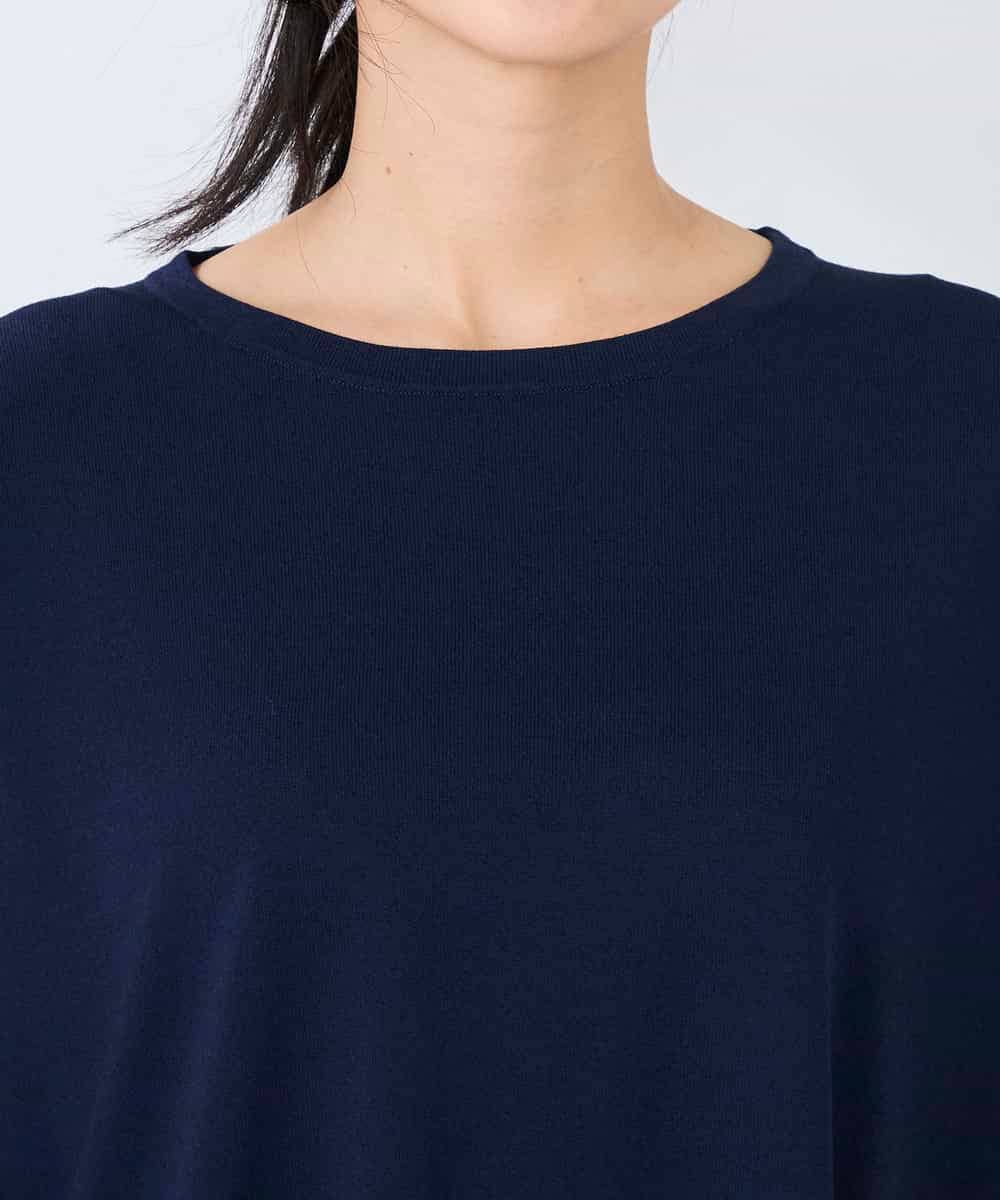 K2FFD18039 a.v.v(アー・ヴェ・ヴェ) バイカラーニット レッド×ネイビー