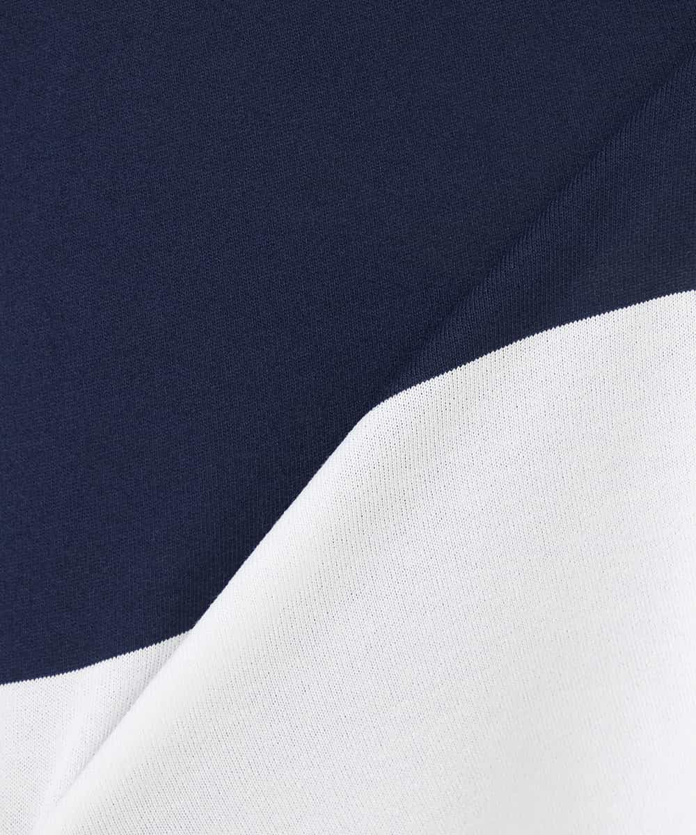 K2FFD18039 a.v.v(アー・ヴェ・ヴェ) バイカラーニット レッド×ネイビー