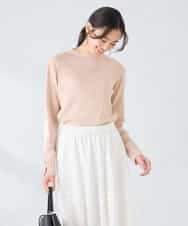 K2FFD19049 a.v.v(アー・ヴェ・ヴェ) 編地切替えスプリングニット ピンク