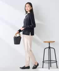 K2FFD19049 a.v.v(アー・ヴェ・ヴェ) 編地切替えスプリングニット ピンク