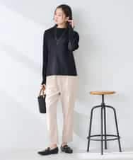 K2FFD19049 a.v.v(アー・ヴェ・ヴェ) 編地切替えスプリングニット ピンク