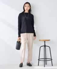 K2FFD19049 a.v.v(アー・ヴェ・ヴェ) 編地切替えスプリングニット ピンク