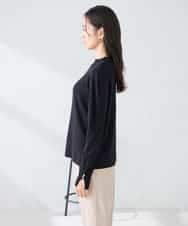 K2FFD19049 a.v.v(アー・ヴェ・ヴェ) 編地切替えスプリングニット ピンク