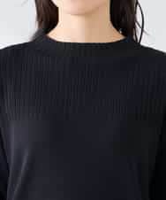 K2FFD19049 a.v.v(アー・ヴェ・ヴェ) 編地切替えスプリングニット ピンク