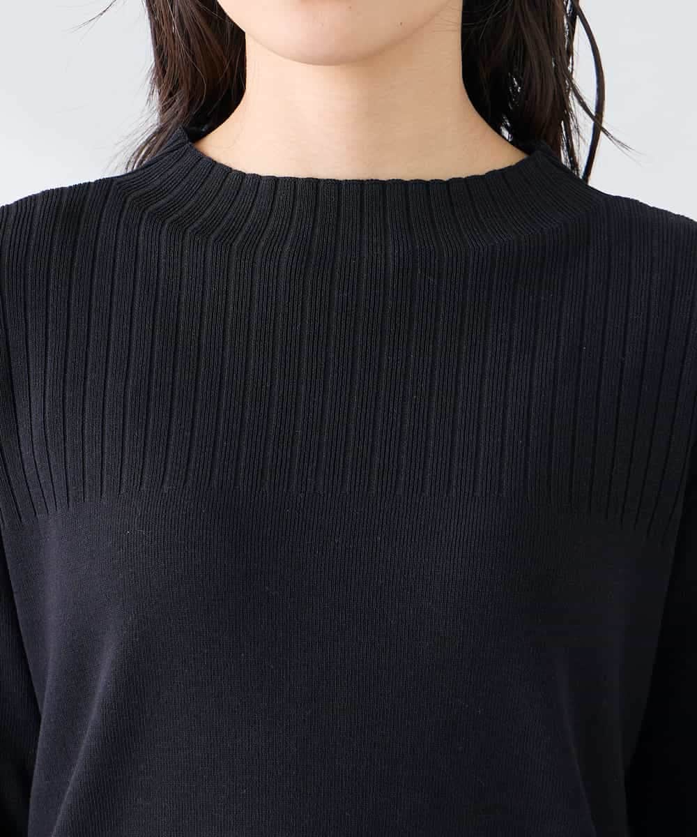 K2FFD19049 a.v.v(アー・ヴェ・ヴェ) 編地切替えスプリングニット ピンク