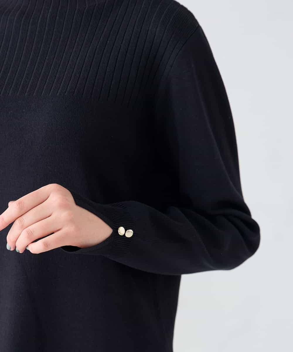 K2FFD19049 a.v.v(アー・ヴェ・ヴェ) 編地切替えスプリングニット ピンク