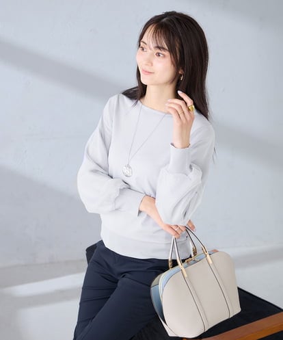 K2FFD22049 a.v.v チュール袖ニット