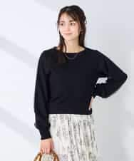 K2FFD22049 a.v.v(アー・ヴェ・ヴェ) チュール袖ニット ライトグレー