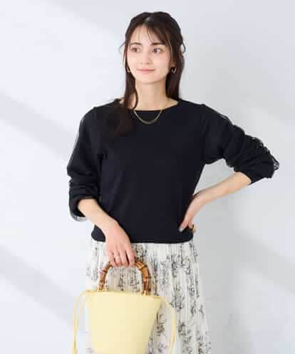 K2FFD22049 a.v.v チュール袖ニット