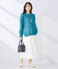 K2FFD24044 a.v.v(アー・ヴェ・ヴェ) ペーパーライクヤーンニット グリーン