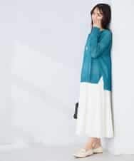 K2FFD24044 a.v.v(アー・ヴェ・ヴェ) ペーパーライクヤーンニット グリーン