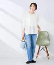 K2FFD24044 a.v.v(アー・ヴェ・ヴェ) ペーパーライクヤーンニット グリーン