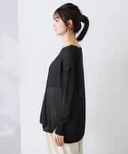 K2FFD24044 a.v.v(アー・ヴェ・ヴェ) ペーパーライクヤーンニット グリーン