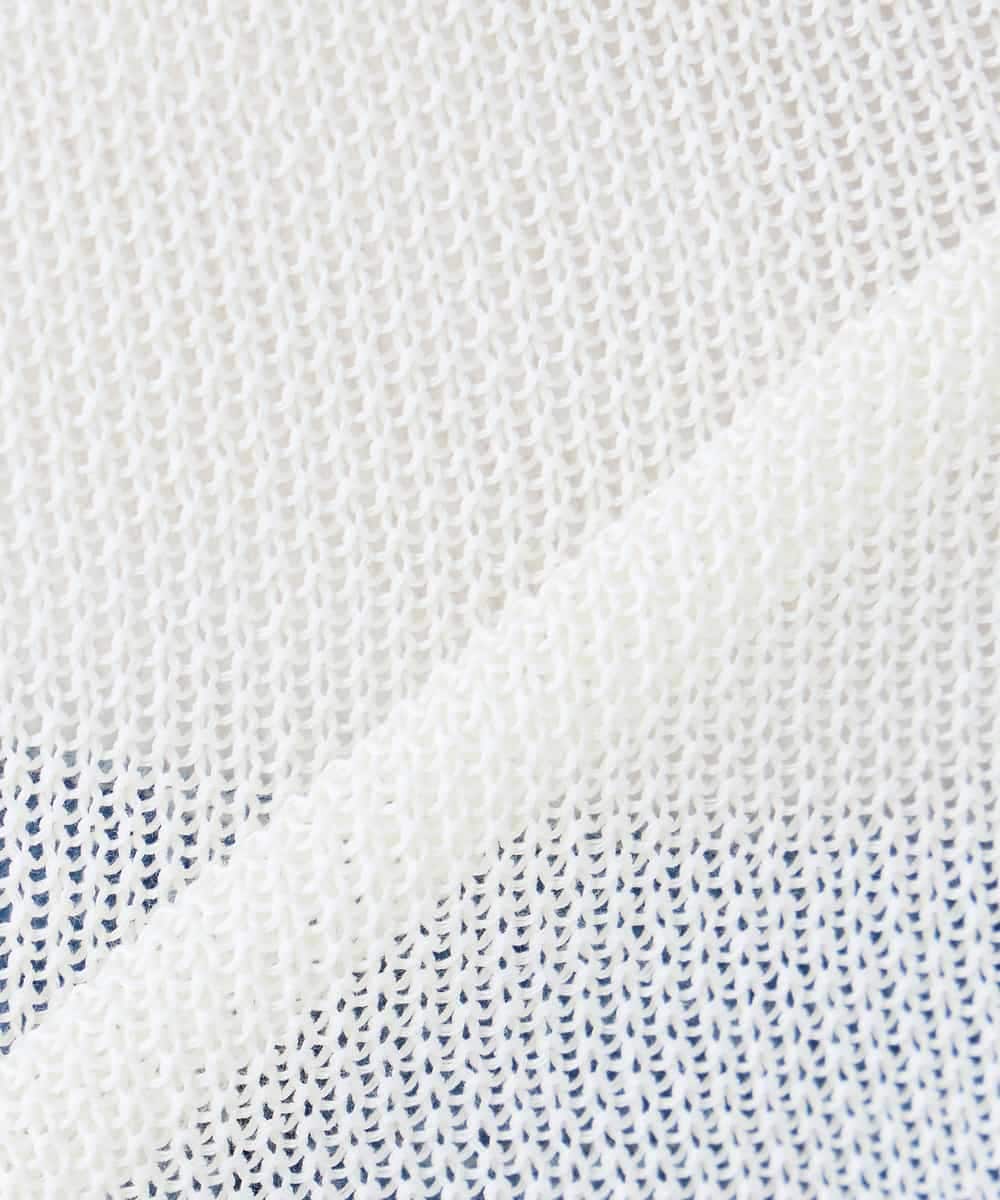 K2FFD24044 a.v.v(アー・ヴェ・ヴェ) ペーパーライクヤーンニット グリーン