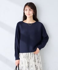 K2FFD37049 a.v.v(アー・ヴェ・ヴェ) バックパールニット コーラルオレンジ