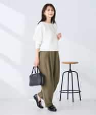 K2FFD37049 a.v.v(アー・ヴェ・ヴェ) バックパールニット コーラルオレンジ