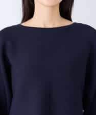 K2FFD37049 a.v.v(アー・ヴェ・ヴェ) バックパールニット コーラルオレンジ