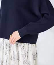 K2FFD37049 a.v.v(アー・ヴェ・ヴェ) バックパールニット コーラルオレンジ