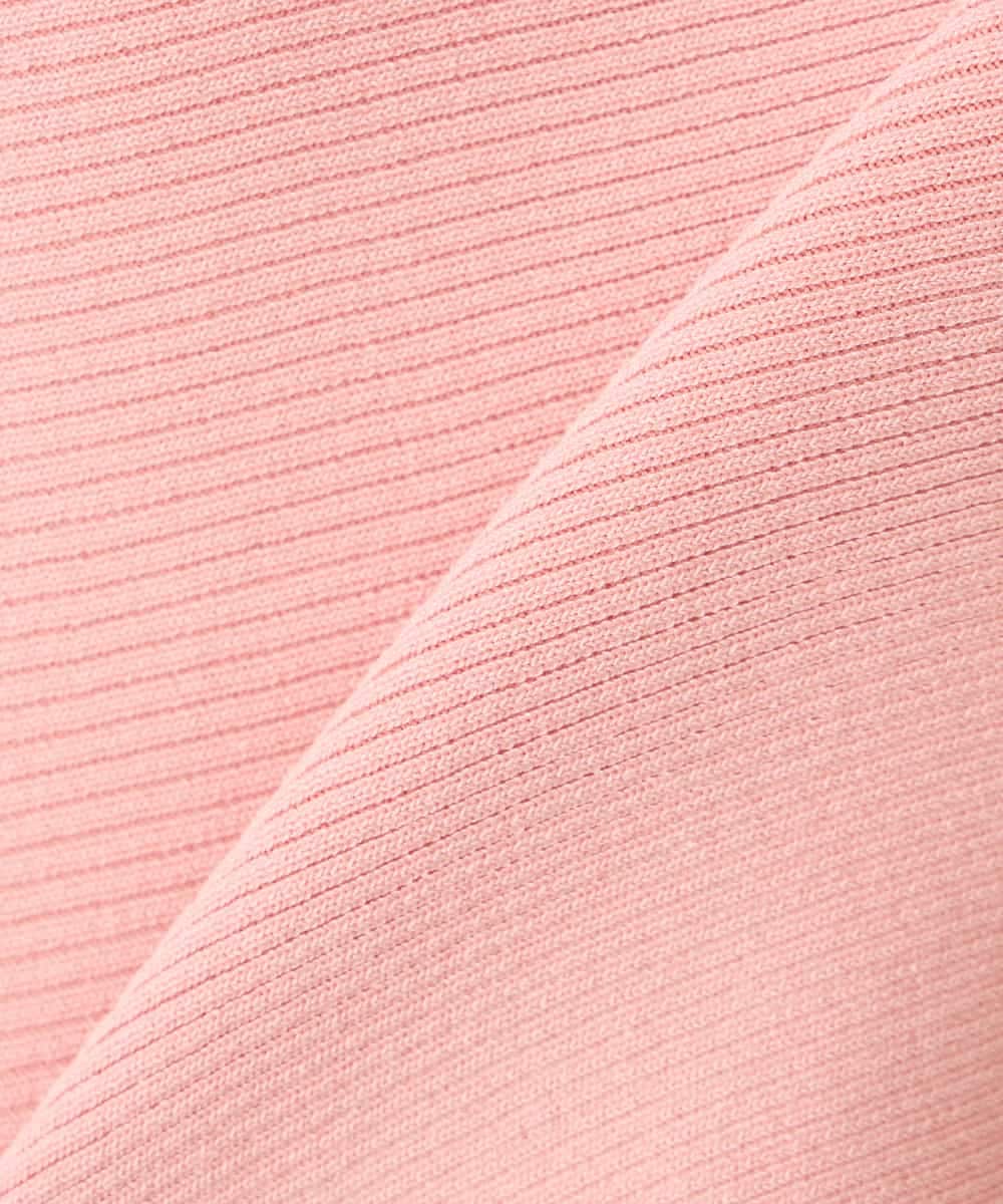 K2FFD37049 a.v.v(アー・ヴェ・ヴェ) バックパールニット コーラルオレンジ