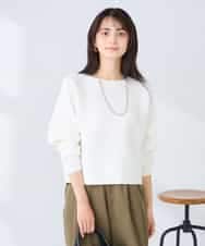 K2FFD37049 a.v.v(アー・ヴェ・ヴェ) バックパールニット アイボリー