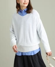 K2FFS13044 a.v.v(アー・ヴェ・ヴェ) 2WAYルーズニット アイボリー