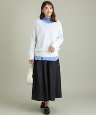 K2FFS13044 a.v.v(アー・ヴェ・ヴェ) 2WAYルーズニット アイボリー