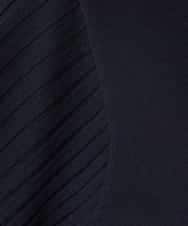 K2FGD12044 a.v.v(アー・ヴェ・ヴェ) プリーツスリーブサマーニット【接触冷感/UVカット】 ブラック