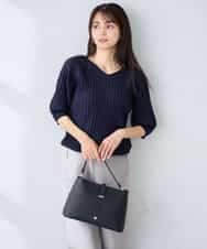 K2FGD15044 a.v.v(アー・ヴェ・ヴェ) プリーツライクサマーニット ピンク