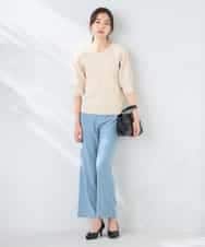 K2FGD15044 a.v.v(アー・ヴェ・ヴェ) プリーツライクサマーニット ピンク