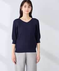 K2FGD15044 a.v.v(アー・ヴェ・ヴェ) プリーツライクサマーニット ピンク