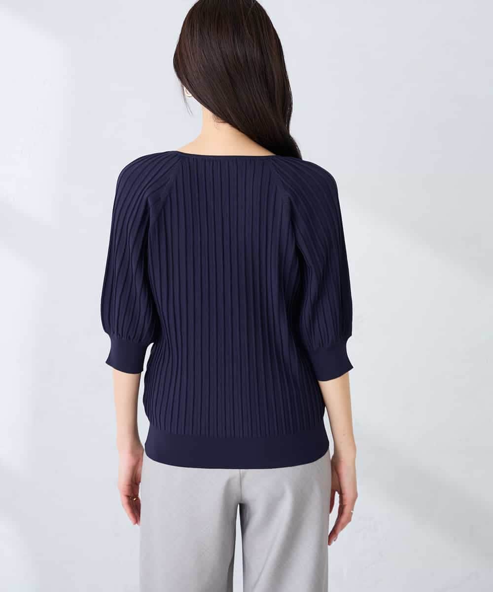 K2FGD15044 a.v.v(アー・ヴェ・ヴェ) プリーツライクサマーニット ピンク