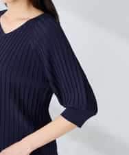 K2FGD15044 a.v.v(アー・ヴェ・ヴェ) プリーツライクサマーニット ピンク