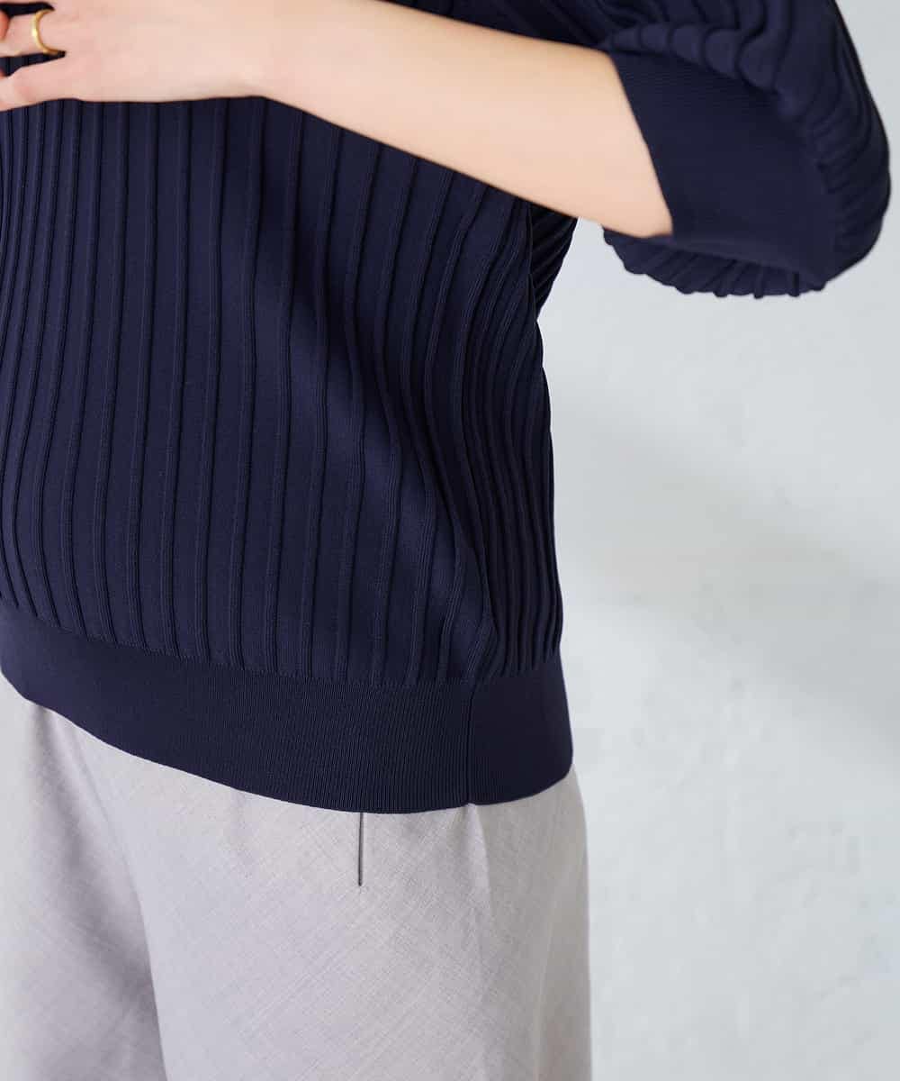 K2FGD15044 a.v.v(アー・ヴェ・ヴェ) プリーツライクサマーニット ピンク