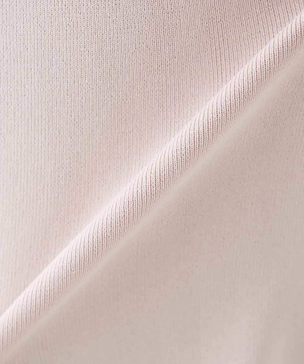 K2FGD20039 a.v.v(アー・ヴェ・ヴェ) ハーフスリーブクルーネックサマーニット【洗える/接触冷感/UVカット】 ブラック