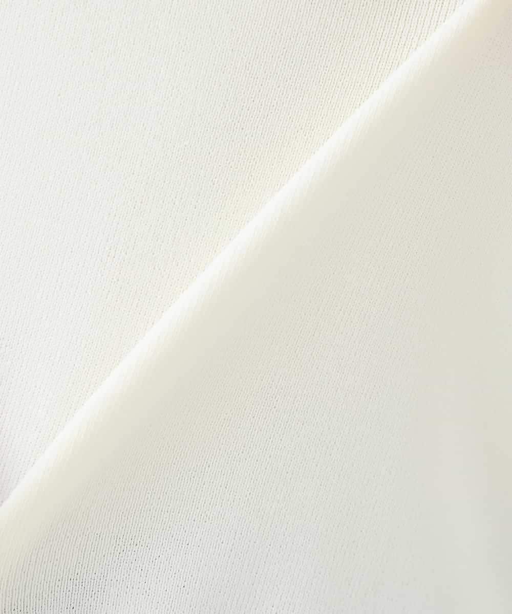 K2FGD20039 a.v.v(アー・ヴェ・ヴェ) ハーフスリーブクルーネックサマーニット【洗える/接触冷感/UVカット】 ブラック