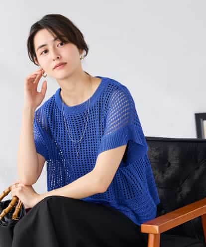 K2FGD25049 a.v.v ラメ混メッシュニット