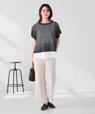 K2FGD25049 a.v.v(アー・ヴェ・ヴェ) ラメ混メッシュニット ブルー