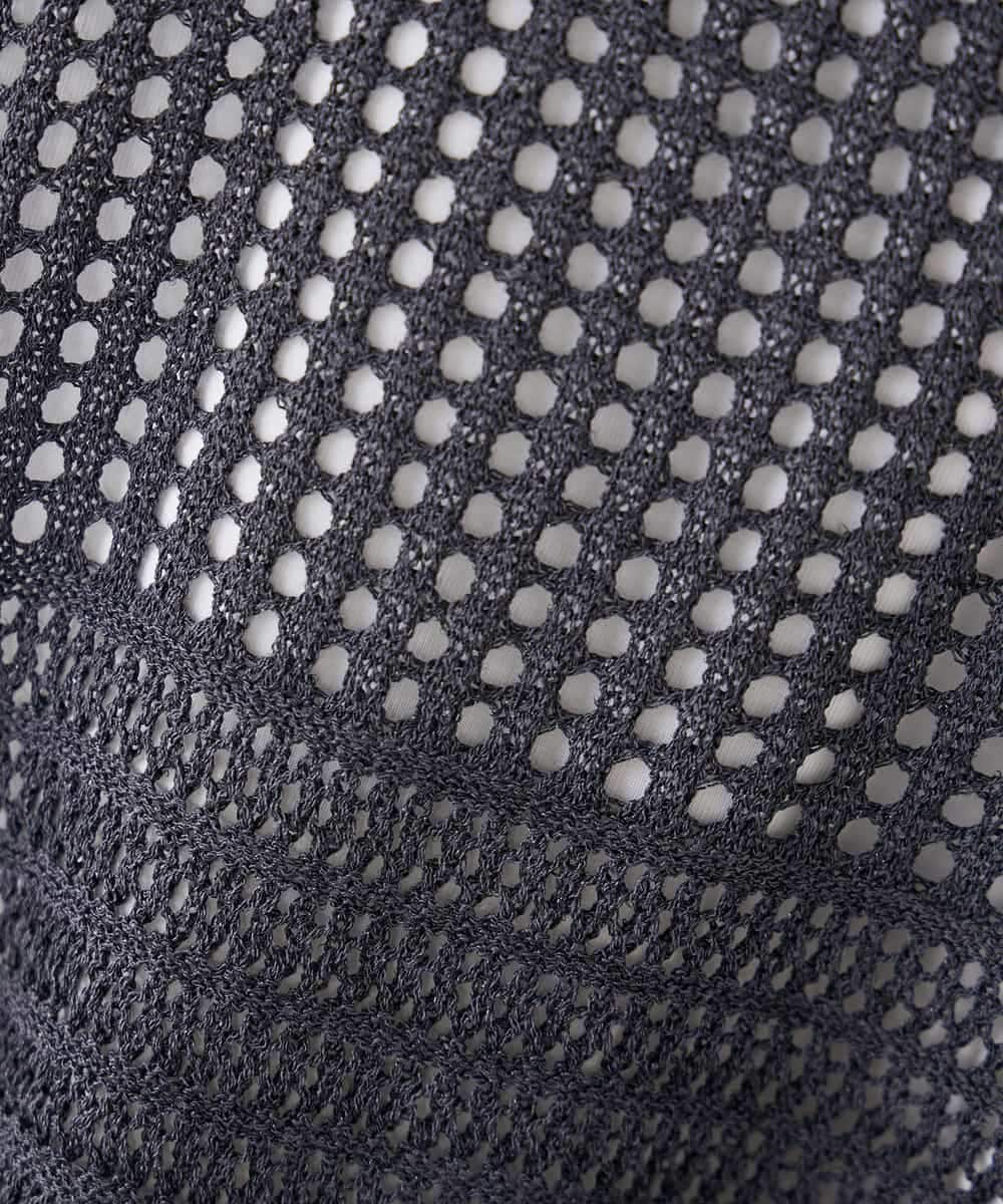 K2FGD25049 a.v.v(アー・ヴェ・ヴェ) ラメ混メッシュニット ブルー