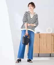 K2FGD31054 a.v.v(アー・ヴェ・ヴェ) メッシュフードニットプルオーバー レッド