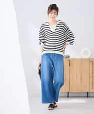 K2FGD31054 a.v.v(アー・ヴェ・ヴェ) メッシュフードニットプルオーバー レッド