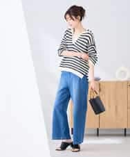 K2FGD31054 a.v.v(アー・ヴェ・ヴェ) メッシュフードニットプルオーバー レッド