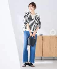 K2FGD31054 a.v.v(アー・ヴェ・ヴェ) メッシュフードニットプルオーバー レッド