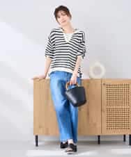 K2FGD31054 a.v.v(アー・ヴェ・ヴェ) メッシュフードニットプルオーバー レッド