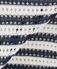 K2FGD31054 a.v.v(アー・ヴェ・ヴェ) メッシュフードニットプルオーバー レッド