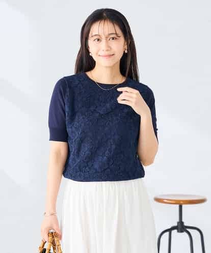 K2FGD32059 a.v.v フロントレースサマーニット