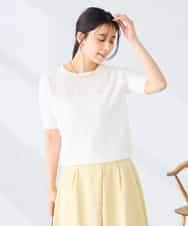 K2FGD32059 a.v.v(アー・ヴェ・ヴェ) フロントレースサマーニット ネイビー