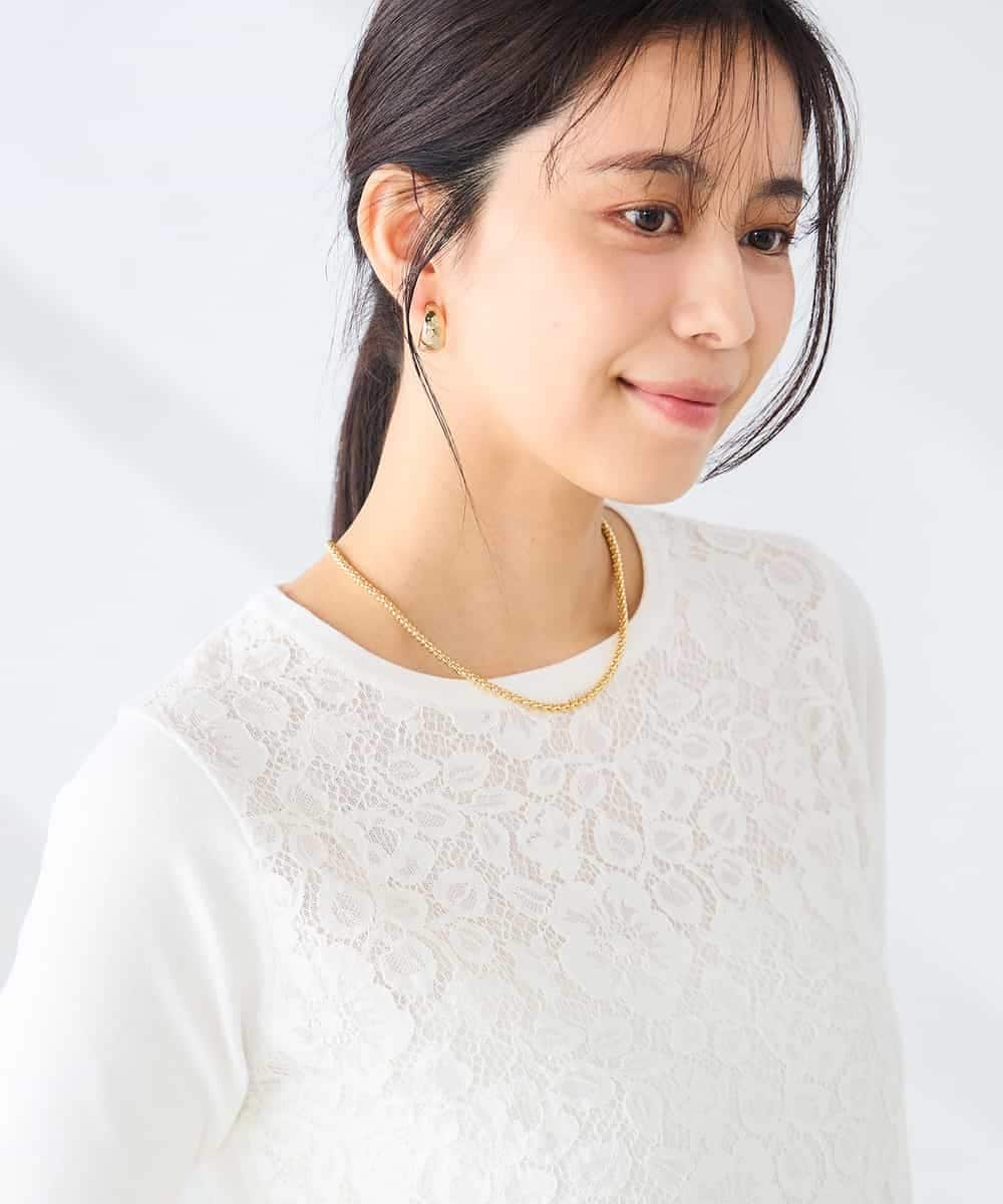 K2FGD32059 a.v.v(アー・ヴェ・ヴェ) フロントレースサマーニット ネイビー