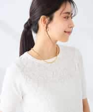 K2FGD32059 a.v.v(アー・ヴェ・ヴェ) フロントレースサマーニット ネイビー