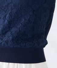 K2FGD32059 a.v.v(アー・ヴェ・ヴェ) フロントレースサマーニット ネイビー