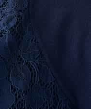 K2FGD32059 a.v.v(アー・ヴェ・ヴェ) フロントレースサマーニット ネイビー